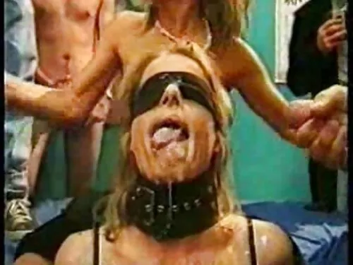Torrid blond wanker  ...